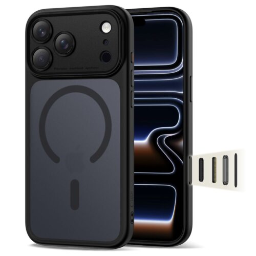 Etui TECH-PROTECT MagPeak MagSafe CC do Apple iPhone 17 Pro Max Czarny matowy
