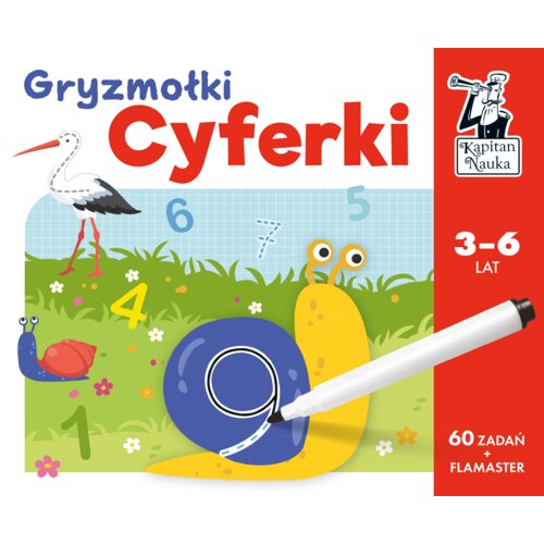 Kapitan Nauka. Gryzmołki. Cyferki 3-6 lat