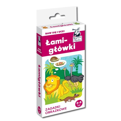 Kapitan Nauka. Łamigłówki. Zagadki obrazkowe 3-5 lat