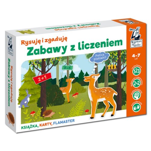 Kapitan Nauka. Rysuję i zgaduję. Zabawy z liczeniem