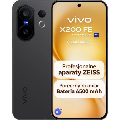 Smartfon VIVO X200 FE 5G 12/512GB 6.31" 120Hz Czarny