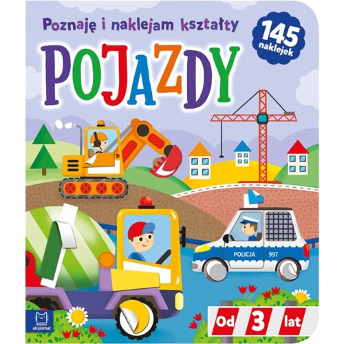 Pojazdy. Poznaję i naklejam kształty