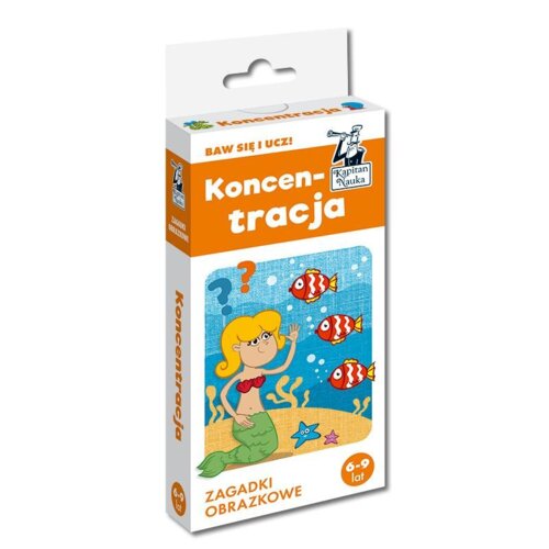 Kapitan Nauka. Koncentracja. Zagadki obrazkowe 6-9 lat