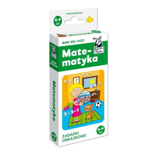 Kapitan Nauka. Matematyka. Zagadki obrazkowe 6-9 lat