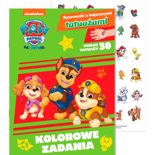 Psi Patrol. Rysowanki z bajecznymi tatuażami