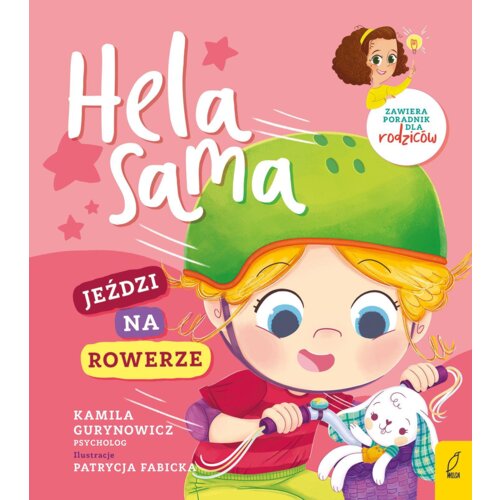 Hela sama jeździ na rowerze
