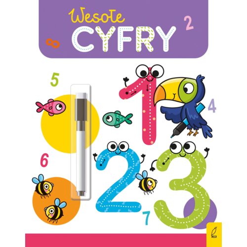 Wesoła nauka. Wesołe cyfry. Flamaster suchościeralny