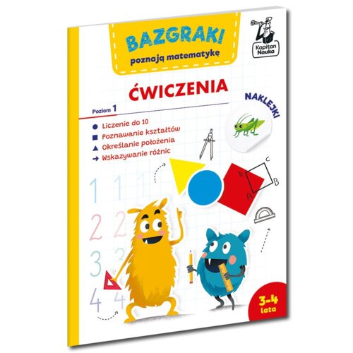 Bazgraki poznają matematykę. Ćwiczenia. Poziom 1. Kapitan Nauka