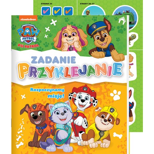 Rozpoczynamy misję! Zadanie przyklejanie! Psi Patrol