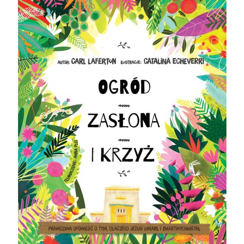 Ogród, zasłona i krzyż