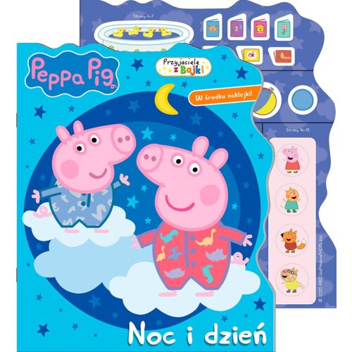 Peppa Pig. Przyjaciele z bajki. Noc i dzień