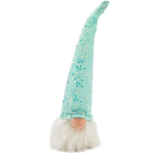 Mikołaj CHRISTMAS DECORATION LED 25 cm Błękitny