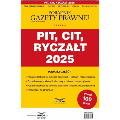 PIT, CIT, ryczałt 2025