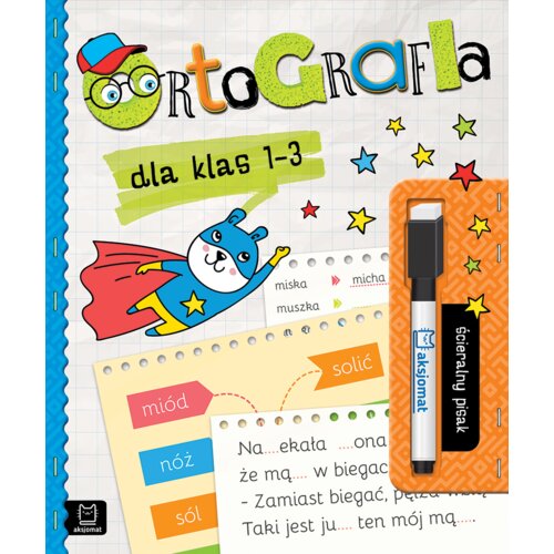 Ortografia dla klas 1-3 Ścieralny pisak