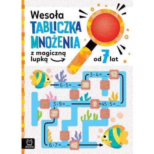 Wesoła tabliczka mnożenia z magiczną lupką 7 lat