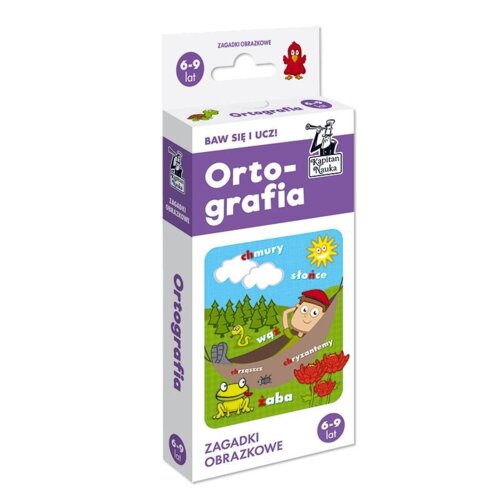 Kapitan Nauka. Ortografia. Zagadki obrazkowe 6-9 lat