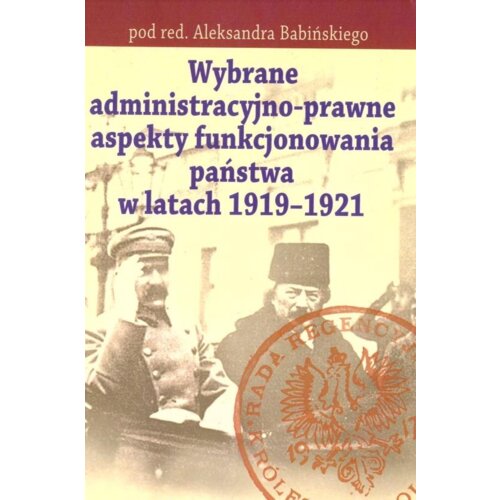 Wybrane adeministr. -prawne aspekty funk. państwa