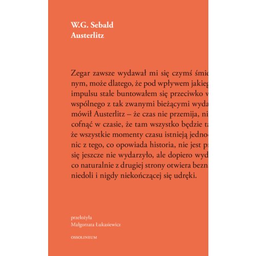 Austerlitz. Sebald. Tom 1