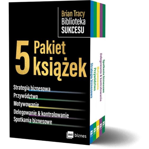 Pakiet Biblioteka sukcesu: Strategia biznesowa, Przywództwo, Motywowanie, Delegowanie i kontrolowanie, Spotkania biznesowe