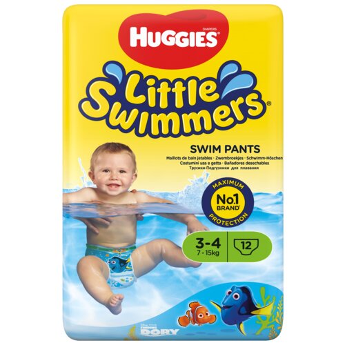 Pieluchomajtki HUGGIES Little Swimmers 3-4 (12 szt)