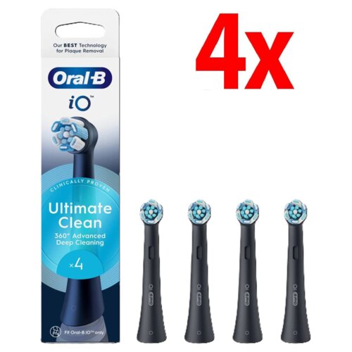 Końcówka szczoteczki ORAL-B IO Ultimate Clean Black (4 szt)