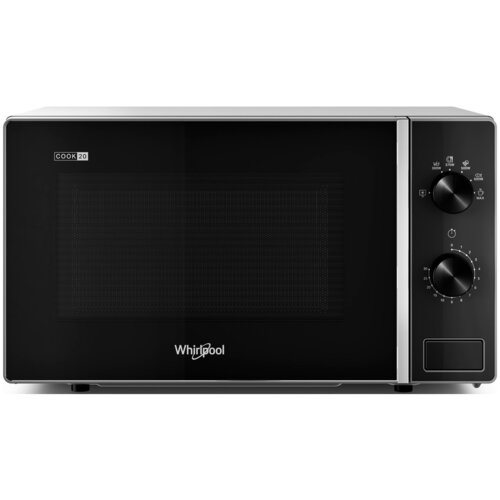 Kuchenka mikrofalowa WHIRLPOOL MWP 101 SB 700W średnica 25 cm pojemność 20L Srebrno-czarny