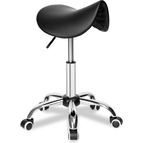 Taboret kosmetyczny EHOKERY Stratum Czarny