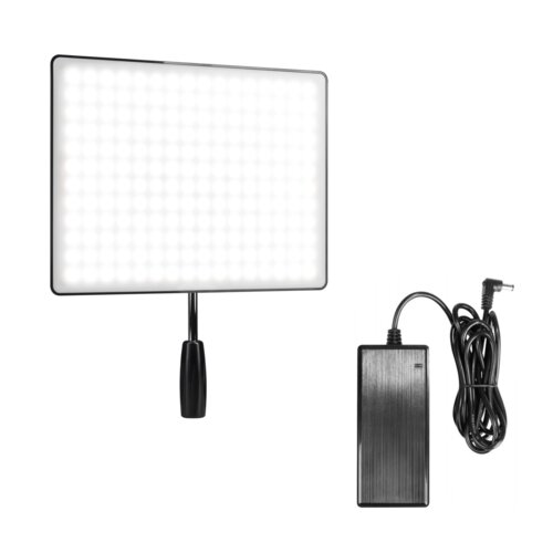 Lampa panel LED YONGNUO YN600 Air WB, 5600K + Zasilacz sieciowy YONGNUO FJ-SW20171205000D