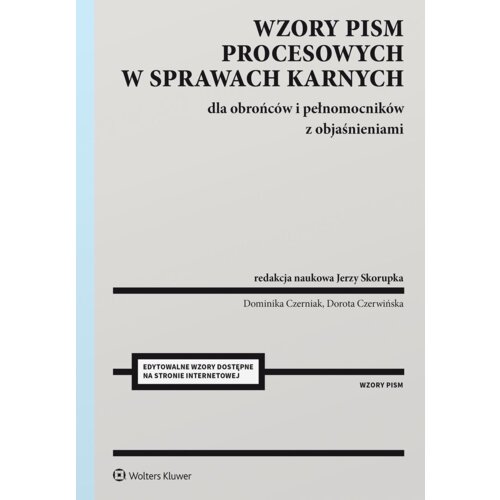 Wzory pism procesowych w sprawach karnych