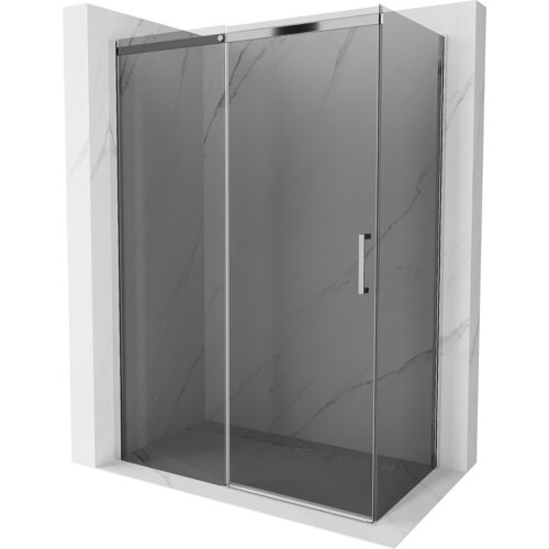 Mexen Omega kabina prysznicowa rozsuwana 140 x 80 cm, grafit, chrom - 825-140-080-01-40