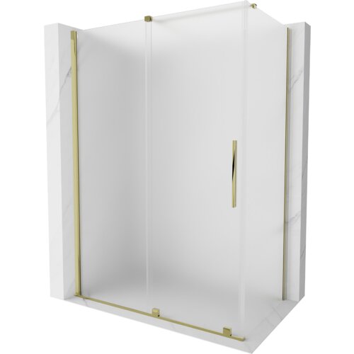 Mexen Velar kabina prysznicowa rozsuwana 150 x 75 cm, szron, złota - 871-150-075-31-50