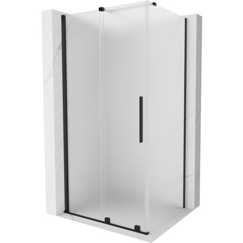 Mexen Velar kabina prysznicowa rozsuwana 110 x 100 cm, szron, czarna - 871-110-100-31-70