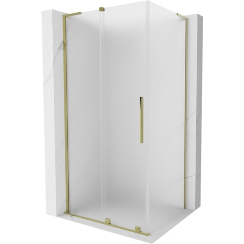 Mexen Velar L kabina prysznicowa rozsuwana 110 x 85 cm, szron, złota - 871-110-085-33-50