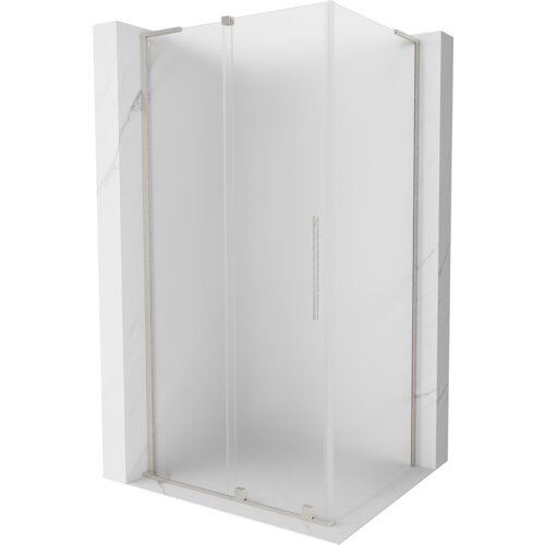 Mexen Velar L kabina prysznicowa rozsuwana 90 x 120 cm, szron, nikiel szczotkowany - 871-090-120-33-97