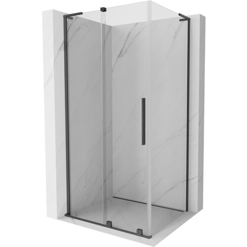 Mexen Velar L kabina prysznicowa rozsuwana 120 x 75 cm, transparent, gun gray szczotkowany - 871-120-075-03-66