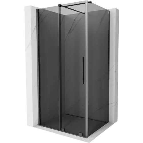 Mexen Velar kabina prysznicowa rozsuwana 140 x 100 cm, grafit, gun gray szczotkowany - 871-140-100-41-66