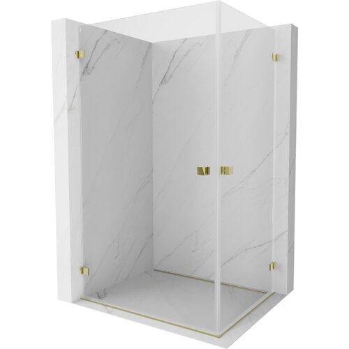 Mexen Lunar-B Duo kabina prysznicowa uchylna 85 x 80 cm, transparent, złota - 832-085L-080P-50-00