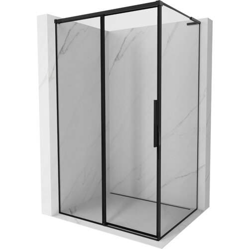 Mexen Rox L kabina prysznicowa rozsuwana lewa 100 x 110 cm, czarna ramka , czarna - 8C2L-100-110-70-70-L