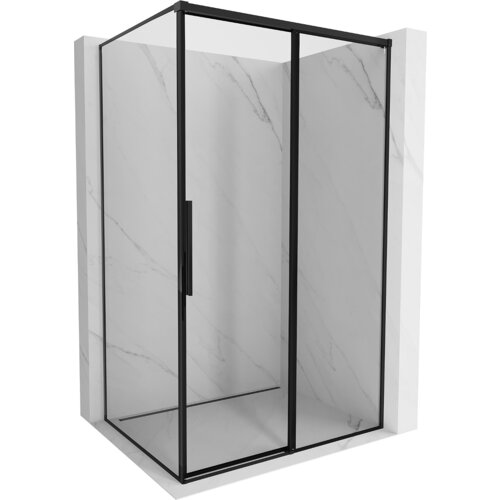 Mexen Rox kabina prysznicowa rozsuwana prawa 135 x 90 cm, czarna ramka, czarna - 8C2-135-090-70-70-P