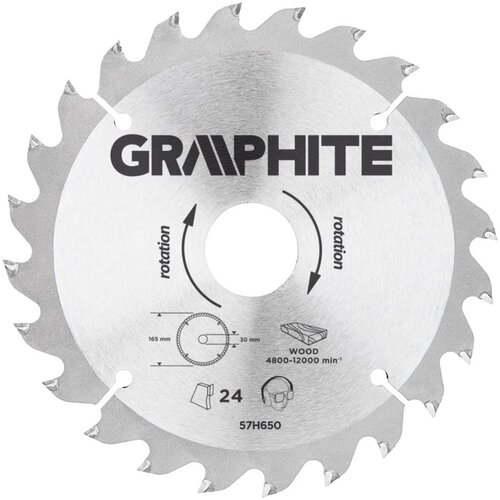 Tarcza do cięcia GRAPHITE 57H650 165 mm