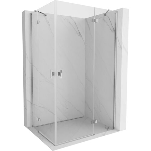 Mexen Mist-H Duo kabina prysznicowa uchylna prawa 75 x 90 cm, transparent, chrom - 8A5-075L-090P-01-00