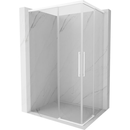 Mexen Rox Duo kabina prysznicowa rozsuwana 95 x 75 cm, transparent, biała - 8C2D-095-075-20-00