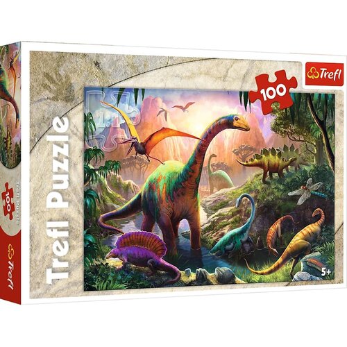 Puzzle TREFL Świat dinozaurów 16277 (100 elementów)
