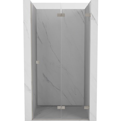 Mexen Lunar-F drzwi prysznicowe składane prawe 70 cm, transparent, nikiel szczotkowany - 836-070-000-97-00-P