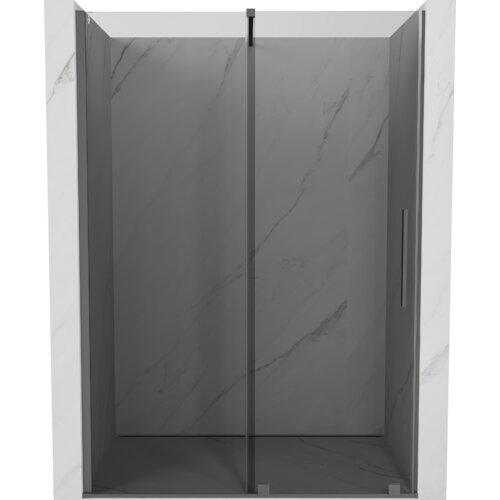 Mexen Velar drzwi prysznicowe rozsuwane 130 cm, grafit, gun metal - 871-130-000-41-95