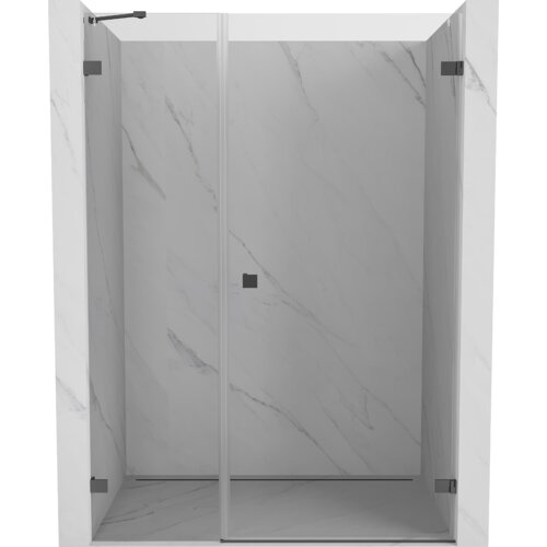 Mexen Lunar-B drzwi prysznicowe uchylne prawe 110 cm, transparent, gun metal - 832S-110-050-95-00-P