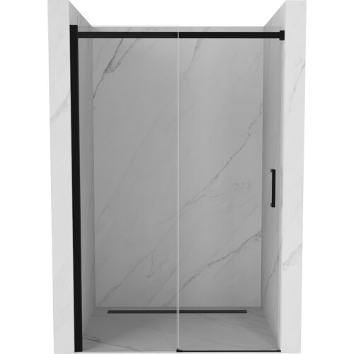 Mexen Omega drzwi prysznicowe rozsuwane 160 cm, transparent, czarne - 825-160-000-70-00