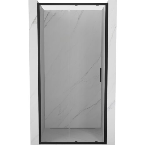 Mexen Exo drzwi prysznicowe rozsuwane 105 cm, transparent, czarne - 8151-105-000-70-00
