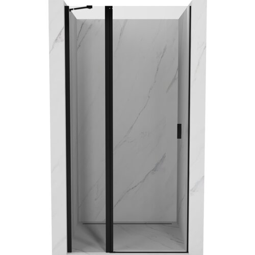 Mexen Mist drzwi prysznicowe uchylne 80 cm, transparent, czarne - 8A4-080-000-70-00