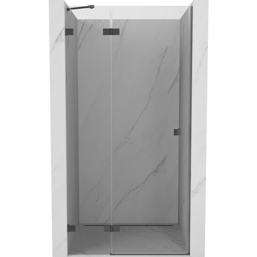 Mexen Lunar drzwi prysznicowe uchylne lewe 85 cm, transparent, gun metal - 834-085-000-95-00-L